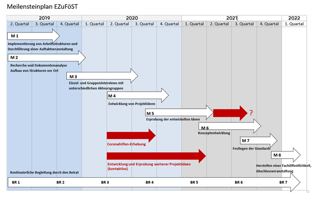 Meilensteinplan EZuFöST inkl. Coronaerhebung